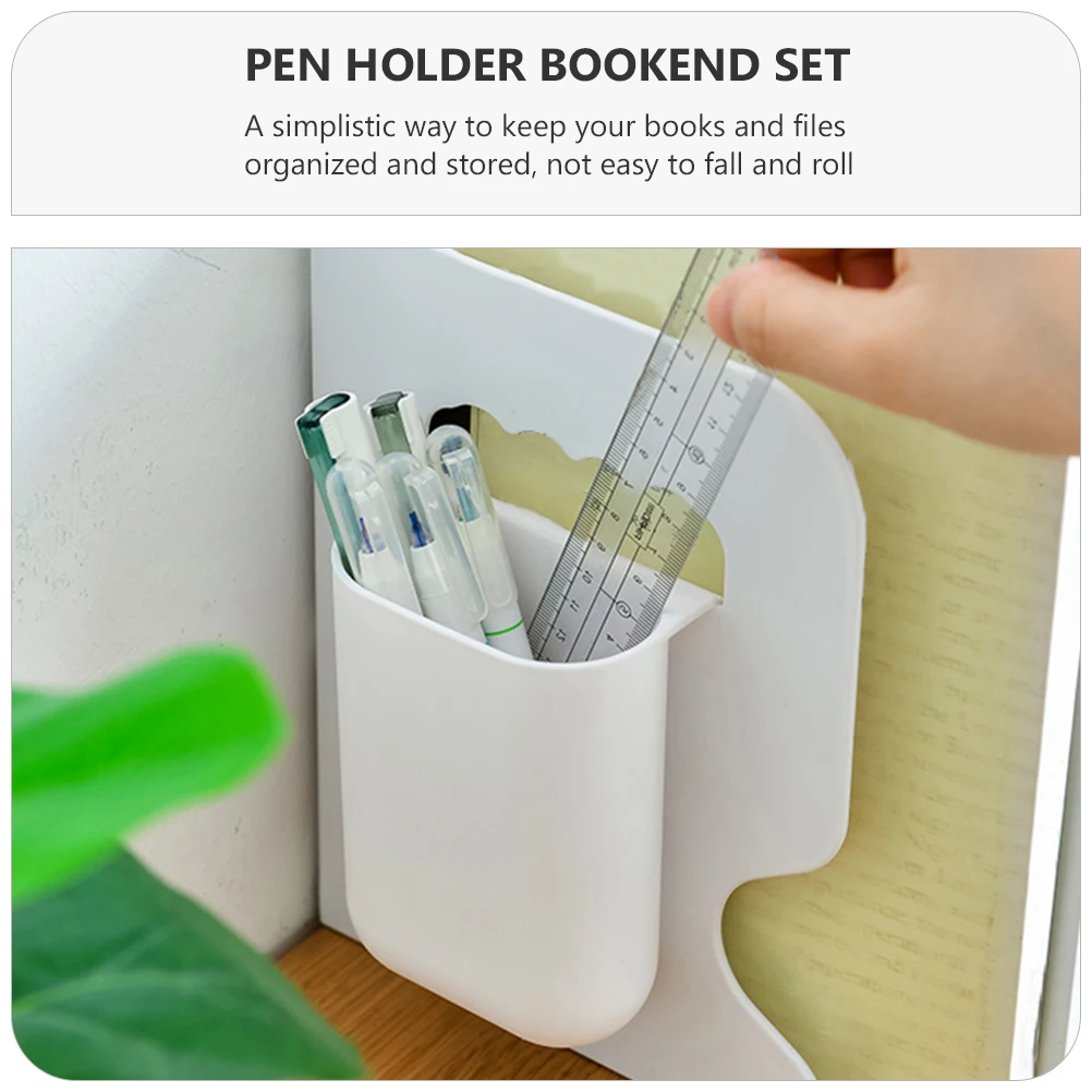 

Book Stand Shelf Holder Bookend Expandable Plastic Bookends Folding Organizer Holders Desk Abs Bookshelf