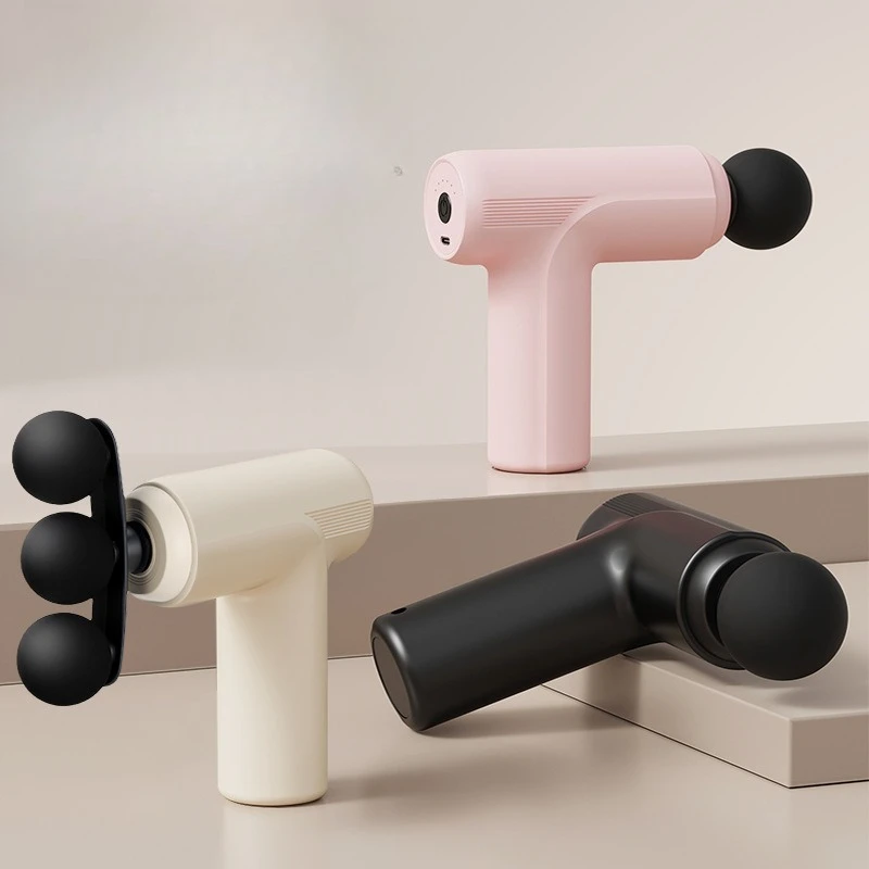 3 mini pistolas de massagem fasciale ferramentas de massagem corporal massagem profunda para relaxar ombros cintura costas e pernas aliviar efetivamente a fadiga