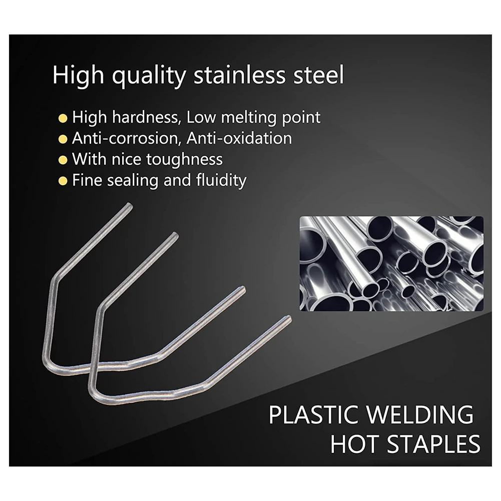 

BAAU 1200 шт. горячие скобы пластиковый ремонтный комплект угловой и плоский для ремонта автомобильных бамперов горячие степлеры скобы