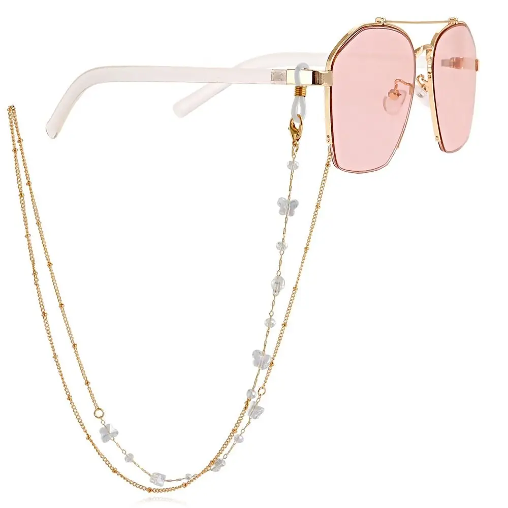 زلة معلقة سلسلة قناع الحبل شنقا الرقبة مكافحة خسر زهرة المعادن سلسلة النظارة مشهد الحبل قناع سلسلة سلاسل النظارات الشمسية #1