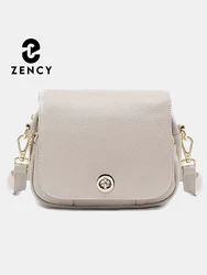 Zency Taro Pink Women Soft Leather Elegant Small Handbags Roomy Crossbody Bag With High Quality Vintage Hardware For Girls