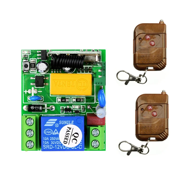 220V 1 ch   remote control switch   receiver   transmitter    RF power transmitter light 433mhz