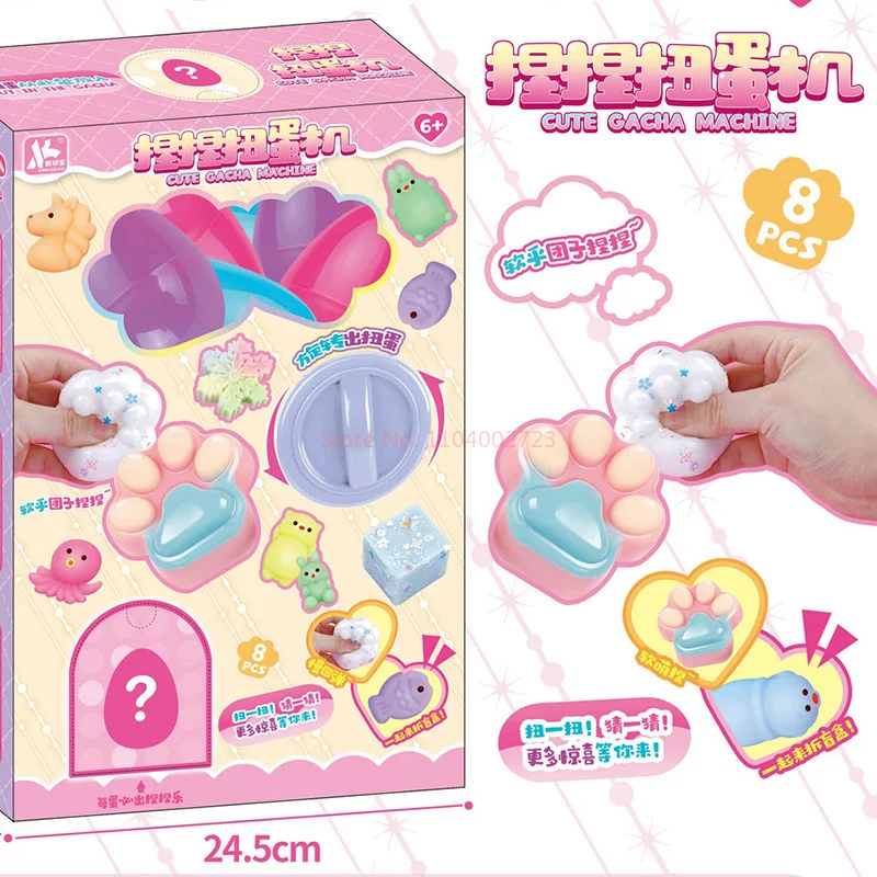 Nieuwe Decompressie Kneden Draaien Ei Machine Blind Box Pop Hanger Kinderen Decompressie Speelgoed Kerstcadeau Mystery Box