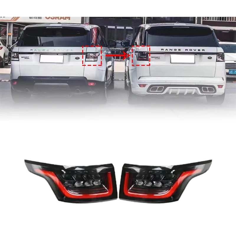 

For Upgrade 2018-2021 Range Rover Sport LED Car Taillight Remanufacturing ABS Rear Taillight
