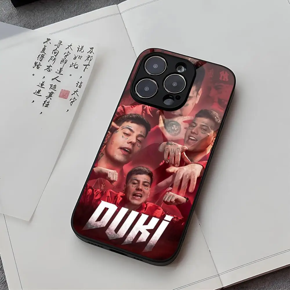 Is The Singer For D-Duki MAISTO Phone Case Glass Phone Case For Iphone 16 15 14 13 11 12 Pro Max Xr X Xs 8 7 Plus