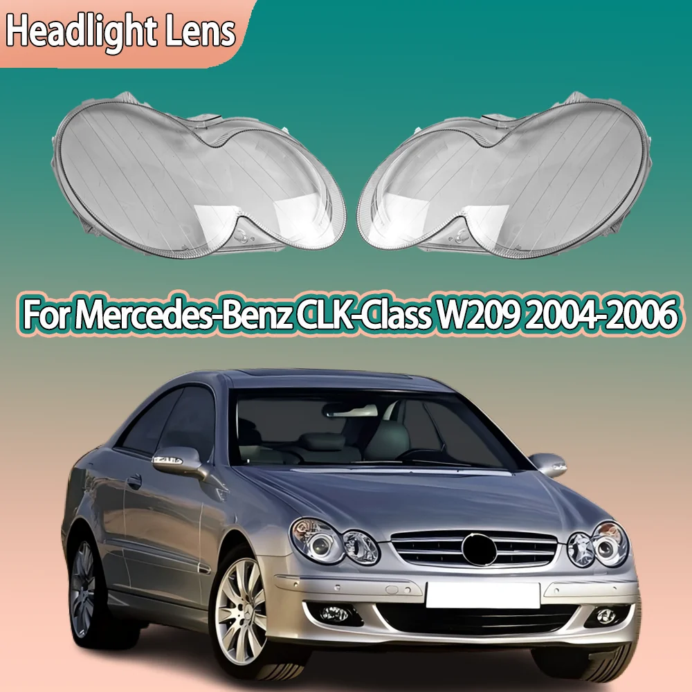 

or Mercedes-Benz CLK-Class W209 2004 2005 2006 Front Headlamp Cover Headlight Lens Shell Plexiglass Replace Original Lampshade