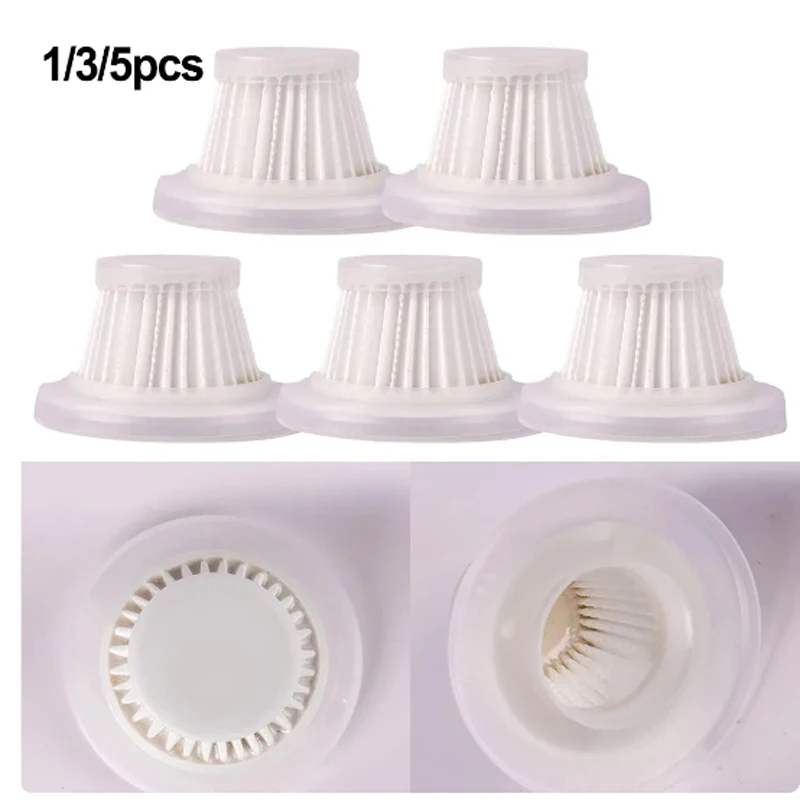 1/3/5 Pcs Car Vacuum Cleaner Filter For HEPA Cordless Vacuum Cleaner Micro Filters Vacuum Cleaner Accessories