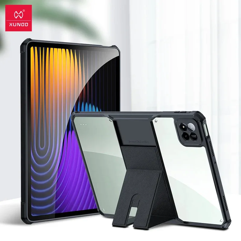

Xundd для Xiaomi Pad 7 Pro 11,2 Чехол для Pad 7 11,2 Противоударный защитный чехол для планшета Прозрачный чехол с подставкой-держателем