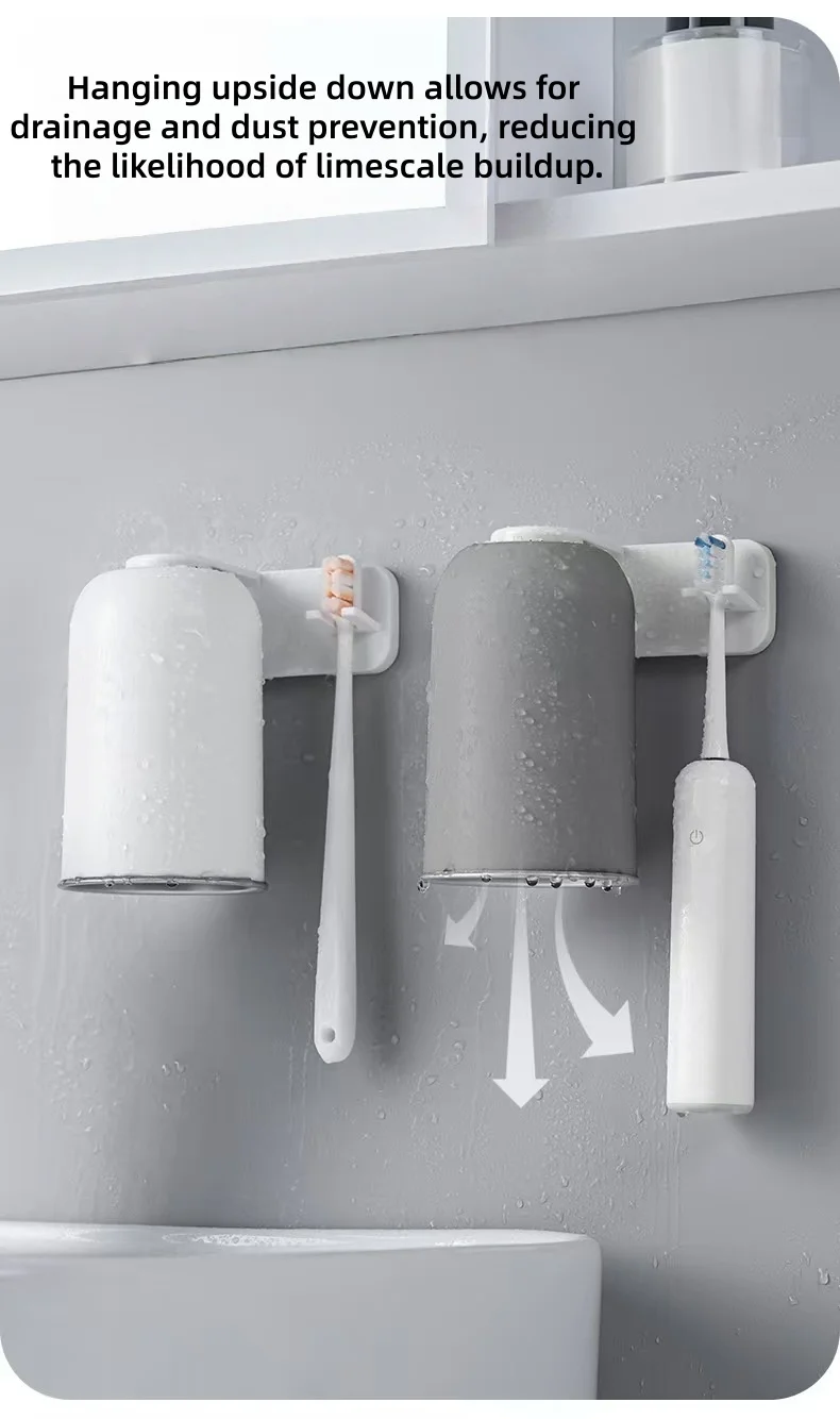 Magnetisk tandborsthållare i rostfritt stål för badrum_voghion.com