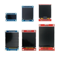 TFT Display 0.96/1.3/1.44/1.8/2.4/2.8 Inch IPS 7P SPI HD 65K TFT Full Color LCD Module ST7735 Drive IC 80*160 For Arduino