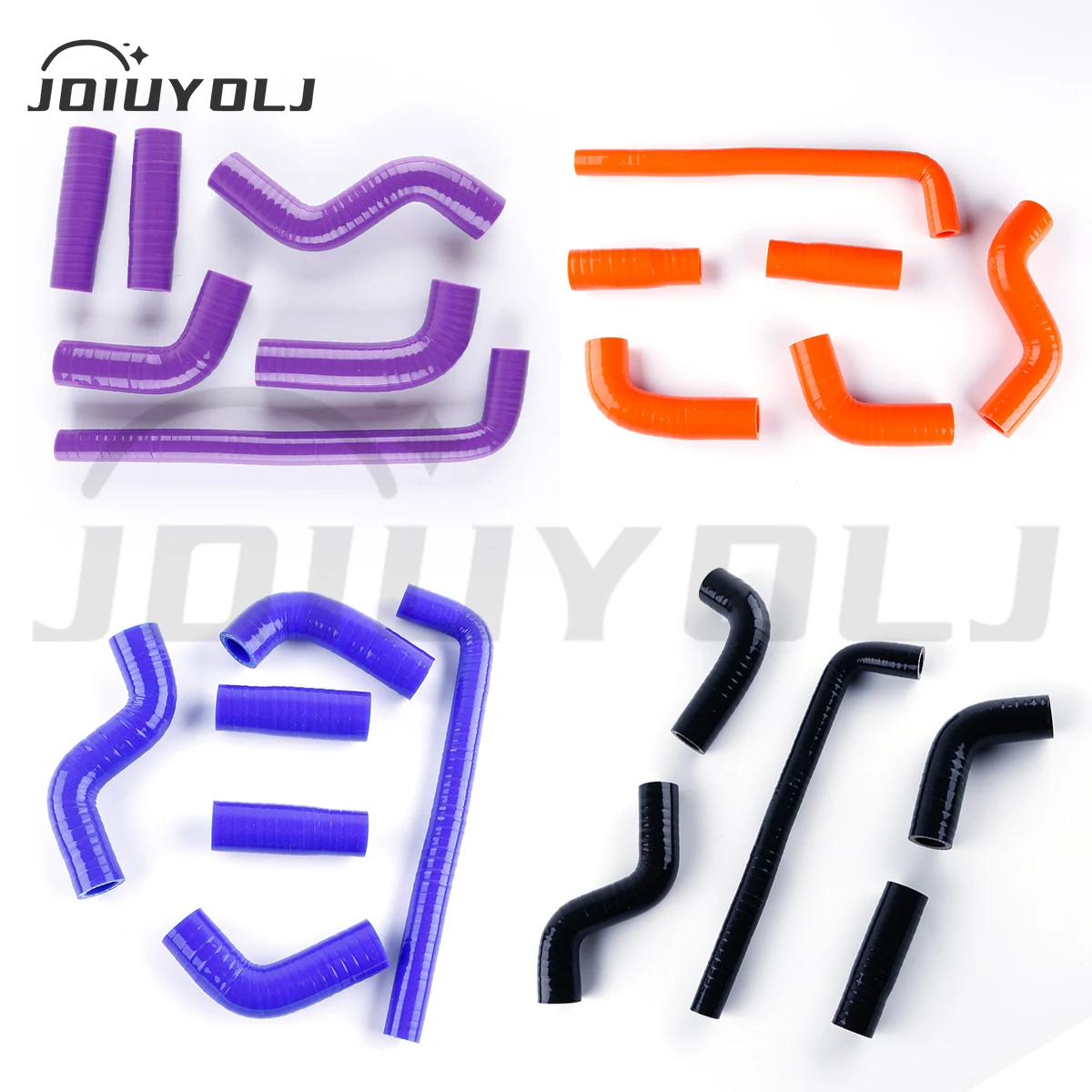 6pcs For 2002-2006 KTM 525EXC 400EXC 450EXC 525 400 450 EXC Motorcycle Silicone Cooling Radiator Hoses Tubes Kit 2003 2004 2005