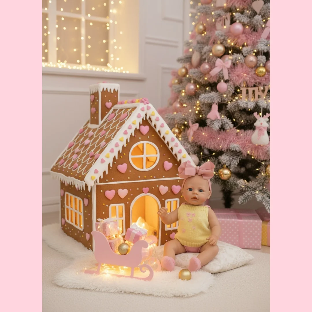 13Inch Can Open Mouth Meadow With 2 Clothes Solid Silicone Bebe Reborn Girl  Painted Skin Handmade Lifelike Newborn Baby Dolls