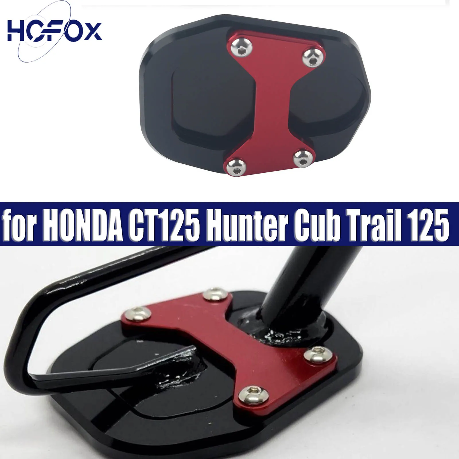 

for HONDA CT125 Hunter Cub JA65 Trail 125 2023 2024 Motorcycle Kickstand Sidestand Stand Extension Enlarger Pad