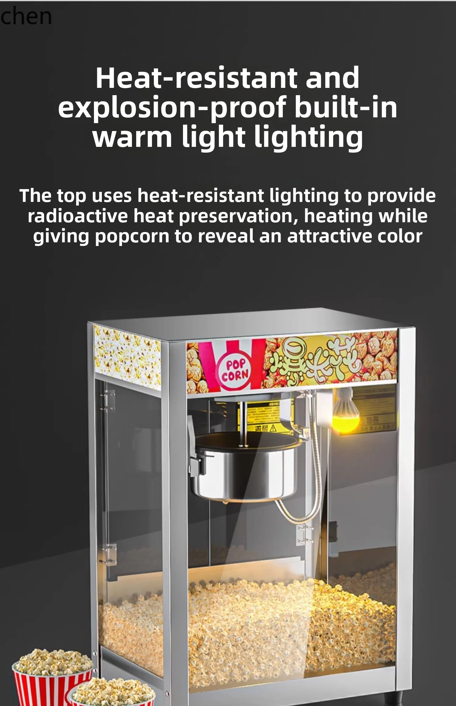 ZML آلة صنع الفشار آلة تجارية كشك أوتوماتيكي بالكامل عربة الذرة المقلية الجديدة