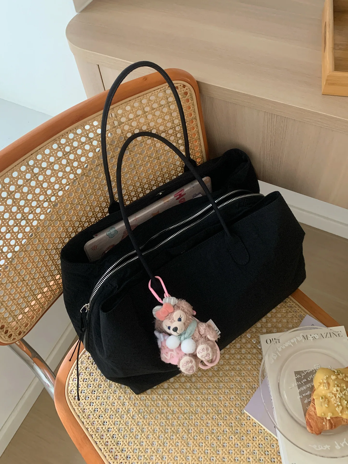 CGC BAG Commuting Large Capacity Women's Tote Bags Nylon Waterproof Shoulder Bag Simple Designers Multi-layer Handbags Women
