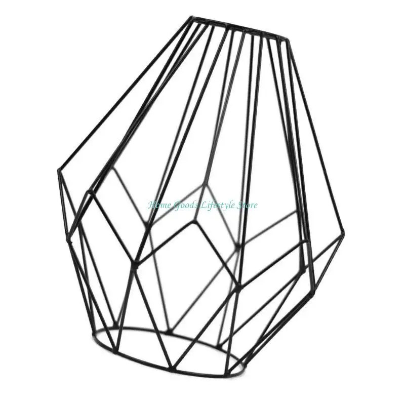 E74E Hollow Iron Lamp Shade Wall Lamp Shade Decoration Modern Chandelier Light Cover Industrial Pendant Light Lamp Shade
