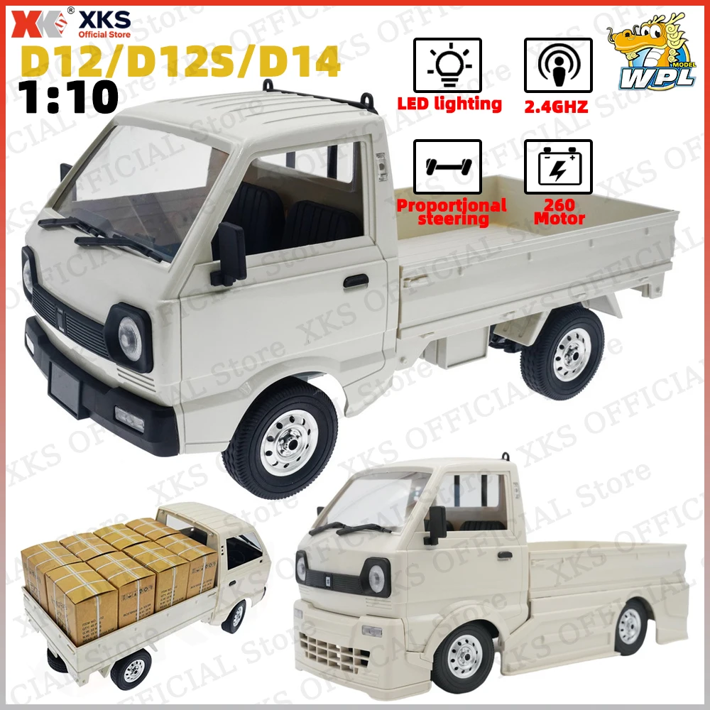 

XKS WPL D12 D14 D12S D12mini 1/10 Масштаб 2WD RC Альпинистский дрифт-грузовик 2.4G Светодиодные фонари с дистанционным управлением Дорожная игрушка в подарок для мальчиков
