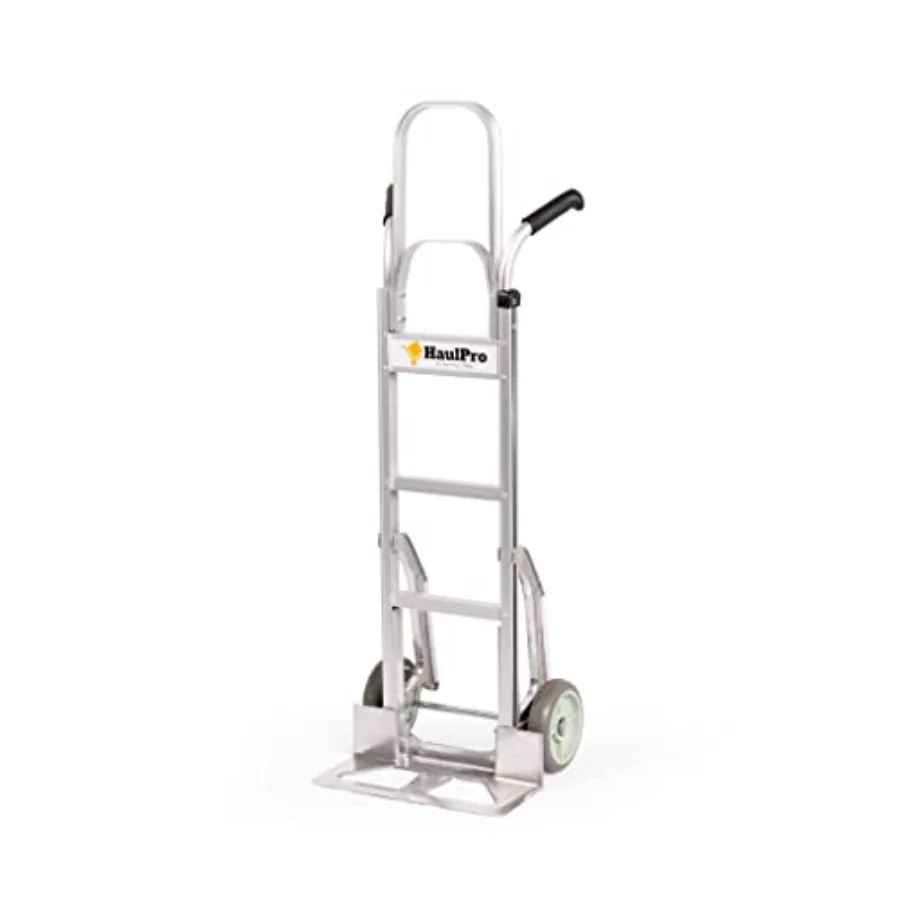 

Stair Climbing Hand Truck for Appliances Furniture, Aluminum, Black, 500 lb Capacity with 8 Puncture Resistant Wheels and Large