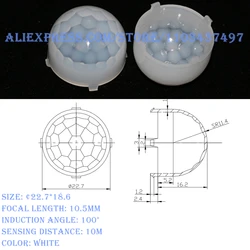 Lente di Fresnel a induzione a infrarossi per corpo umano PIR ottica HD PE NF-IR lenti 1 pz