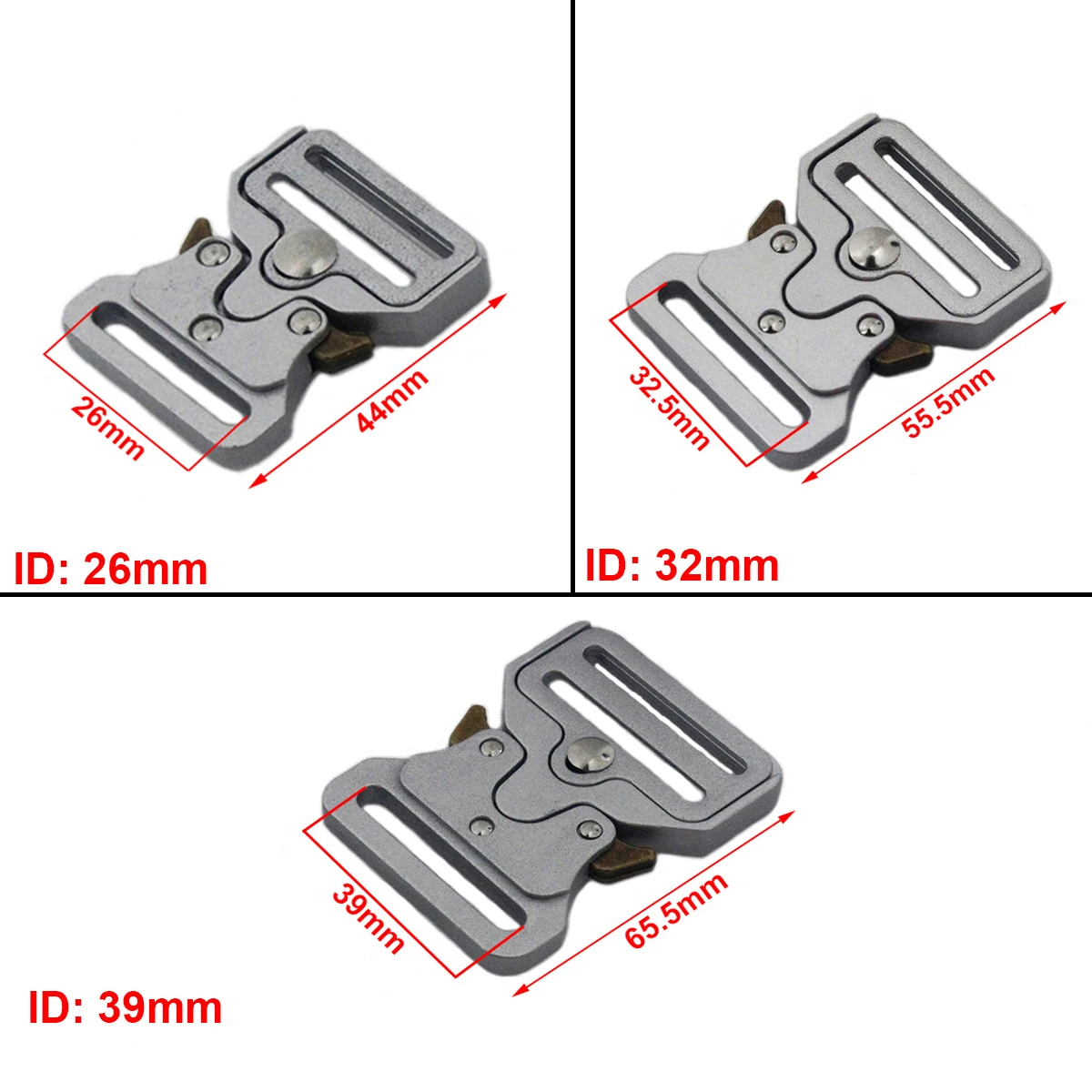 1pcs Durable Metal Belt Buckle Quick Side Release Clasp for DIY Bag  Luggage Outdoor Backpack Strap Belt Webbing Lether Craft