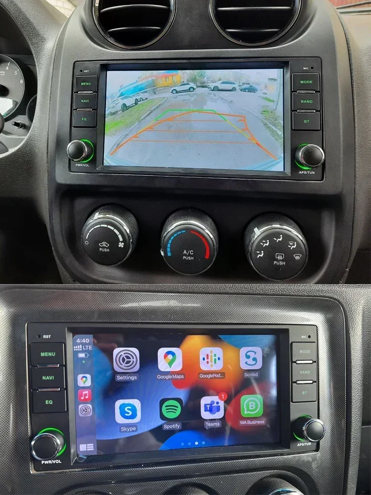 360 4G LTE 12G+256G Carplay Android 14.0 Car Player GPS WIFI Bluetooth Radio For Jeep Compass Commander Wrangler Chrysler Dodge