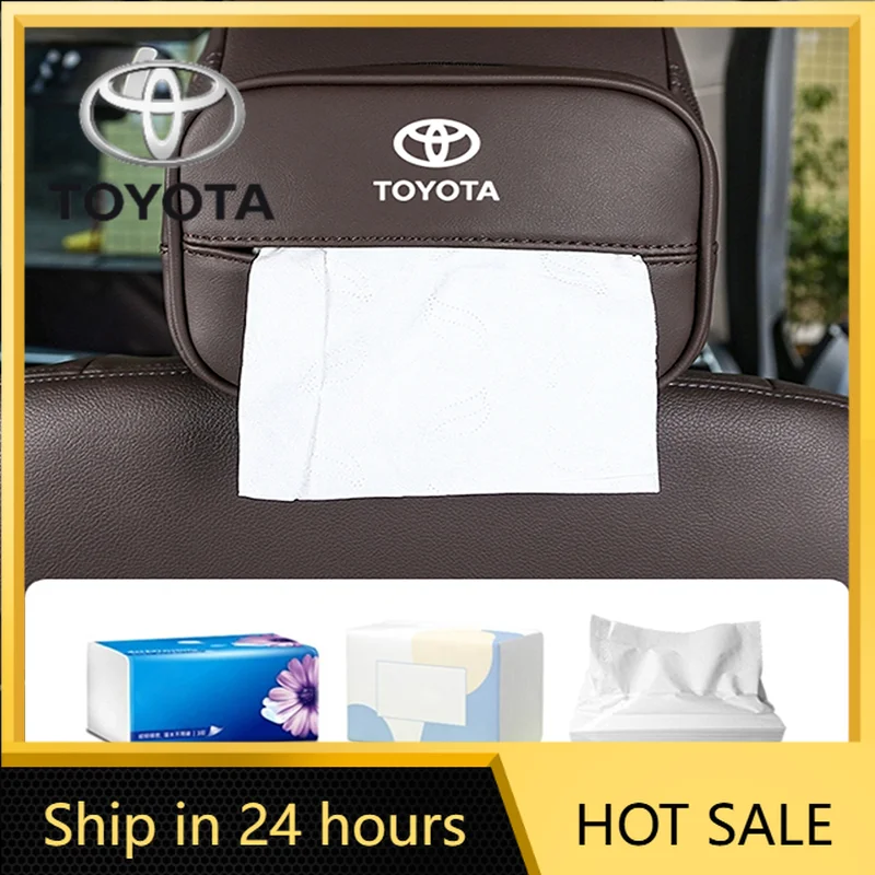

Car Stickers 2026 Hot Fot Toyota Car Logo Tissue Storage Box Armrests Sunshades Seat Accessories For Toyota Corolla Yaris Aygo P