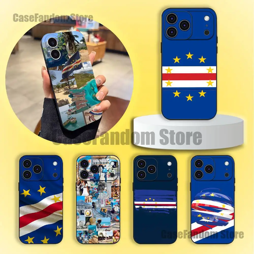 

Cool Cape Verde Black Soft Cover Phone Case For iPhone 17,16,15,14,13,12,11,Pro,Max,Plus