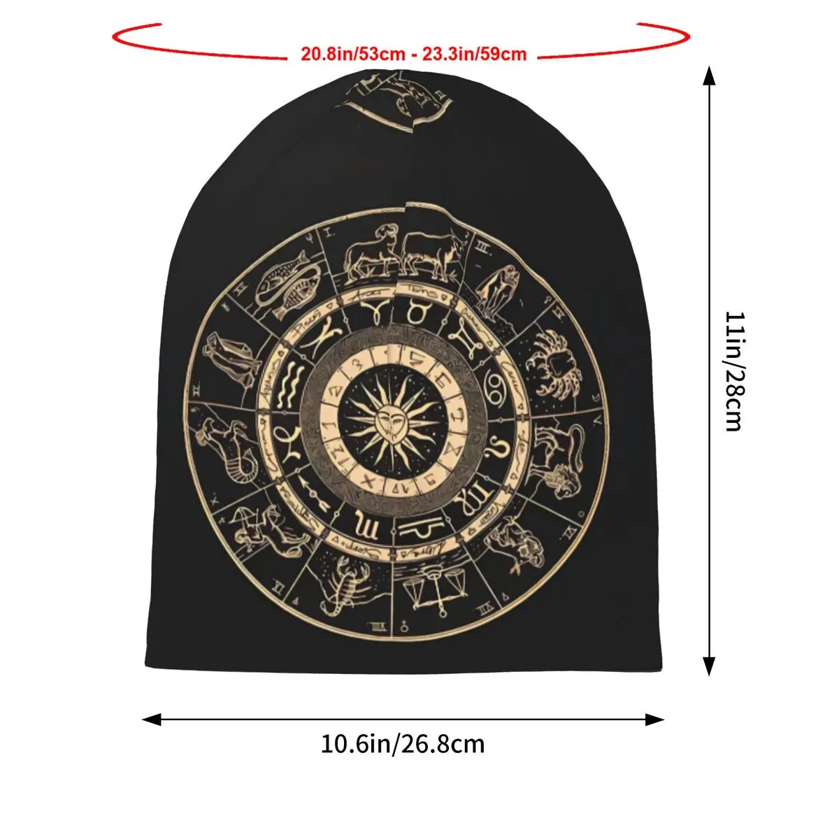 Tarot Star Chart Aesthetic Warm Hip-hop Street Punk Gothic Hats Streetwear