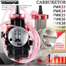 Motorcycle Carburetor PWK 33 34 35 36 38 40 42mm For Keihin Racing Carburador Dirt Bike 2T 4T ATV UTV Enduro Off Road Motobike