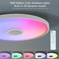 MING&BEN TUYA Smart RGB Ceiling Light LED Music Light with Speaker Dimmer APP Remote Control Ceiling Lamp for Bedroom Home Decor