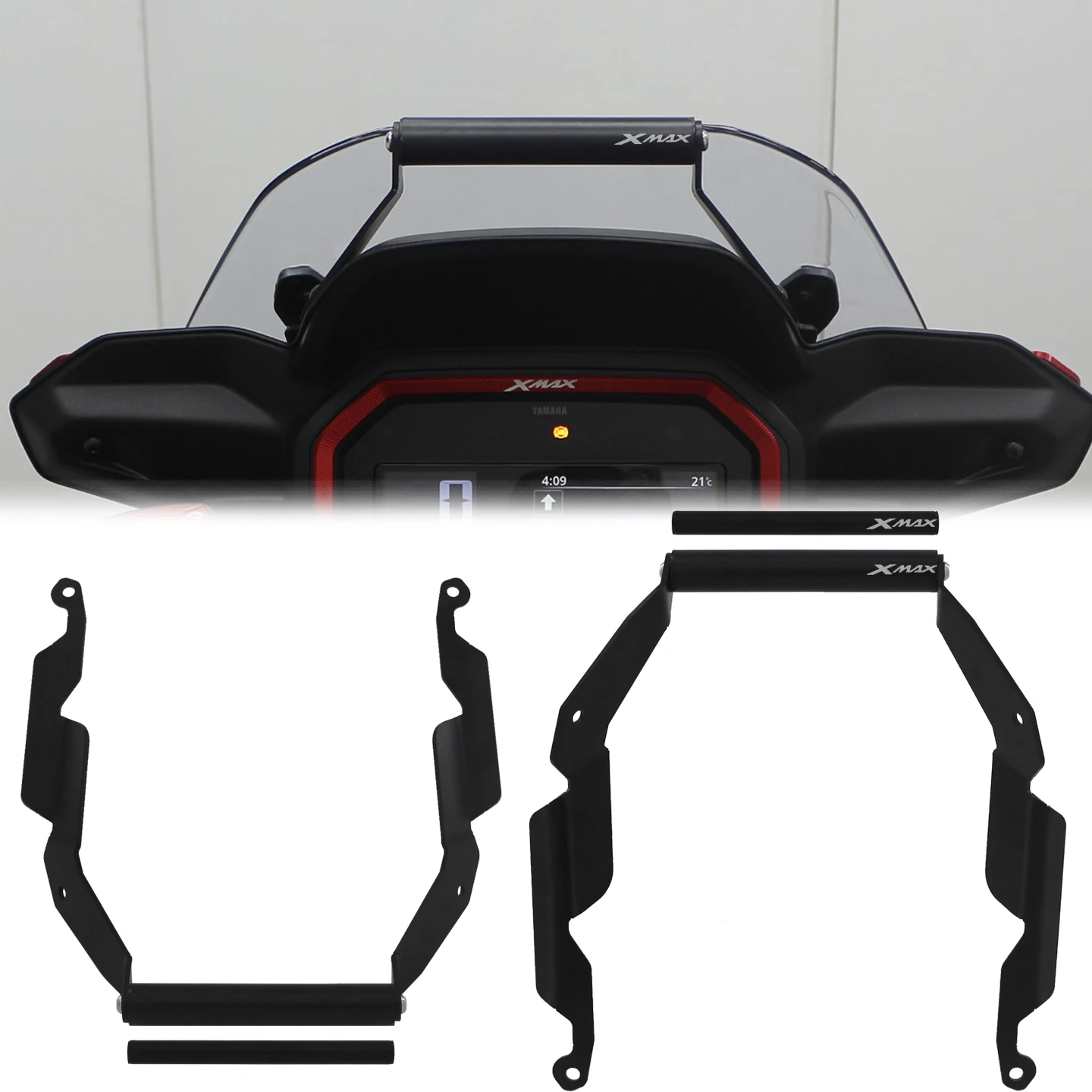 Навигационный кронштейн, мотоциклетный навигатор, держатель для телефона, GPS-навигатор, держатель для Yamaha XMAX 300 X-max 300 X-MAX 300 2025 Навигационный кронштейн, мотоциклетный навигатор, держатель для телефона, GPS-навигатор, держатель для Yamaha XMAX 300 X-max 300 X-MAX 300 2025
