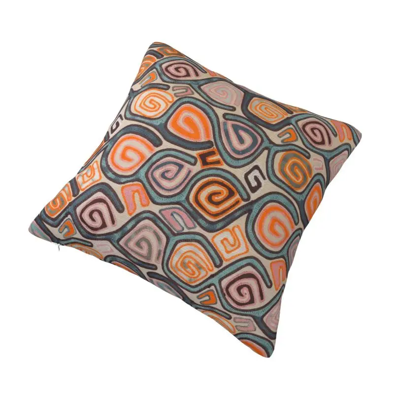 Custom Swirl Embroidery Pattern Modern Throw Pillow Covers Cushion Cover