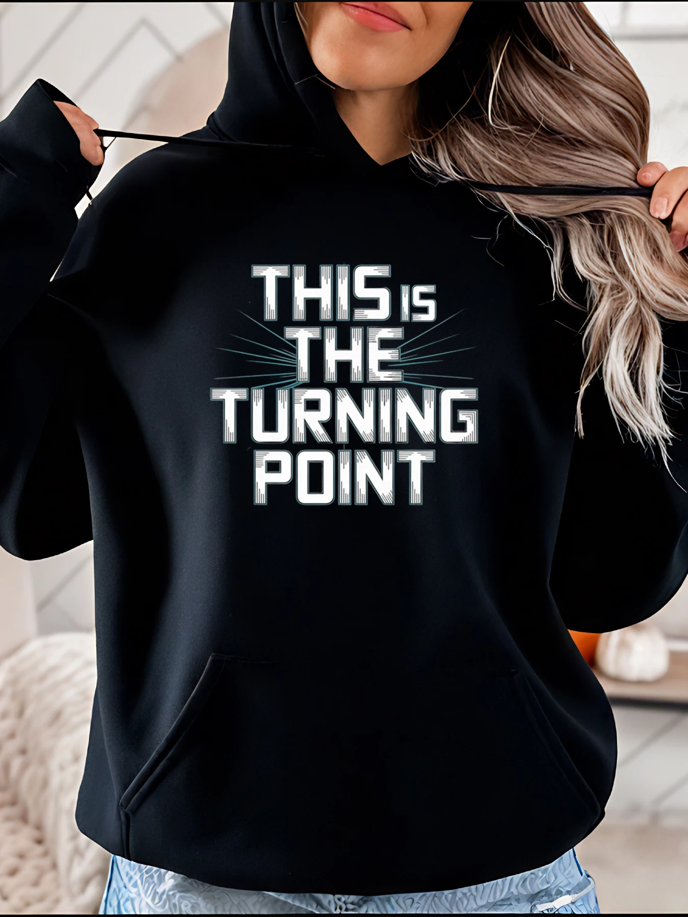 

This Is The Turning Point Hoodie Graphic Print Unisex Casual Streetwear Sweatshirt for Women Men