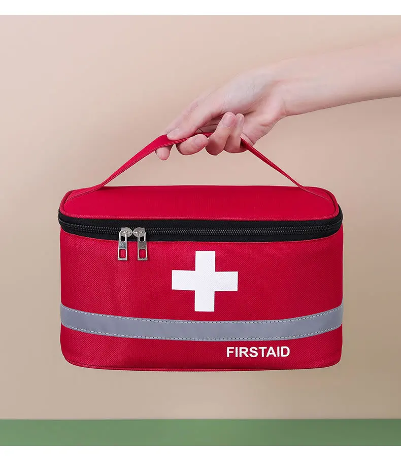 Home Large Medium Small First  Aid Kit Portable Medicine Prevention Kit Travel Outdoor Handheld Emergency Medicine Storage Bag