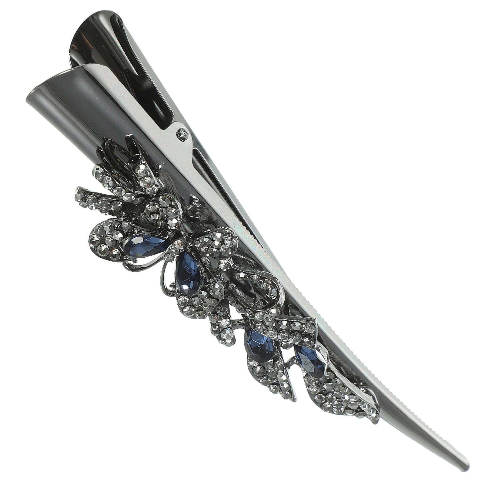 

Rhinestone Barrettes Large Metal Alligator Clips Crystal Duck Bill Hair Accessories For Thick Thin Hair Styling Gifts