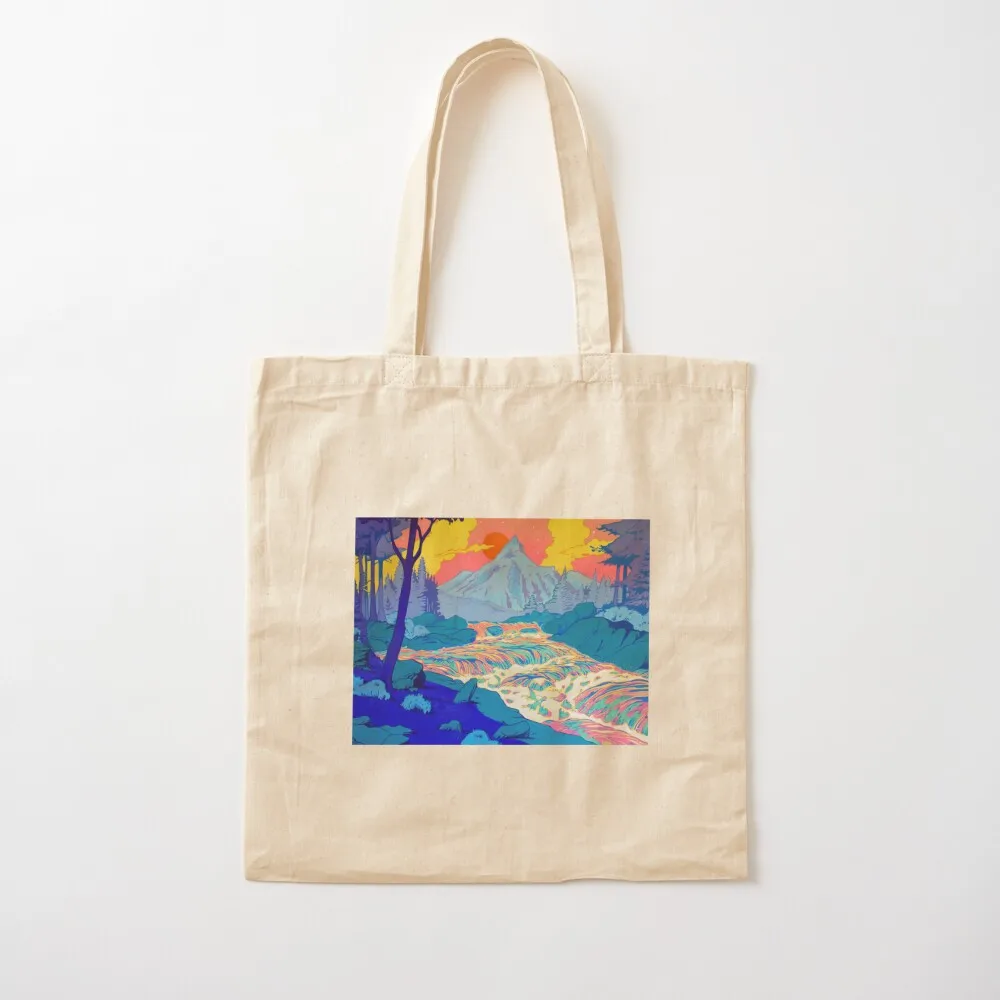 River Tote Bag Reusable bags university shopper bag