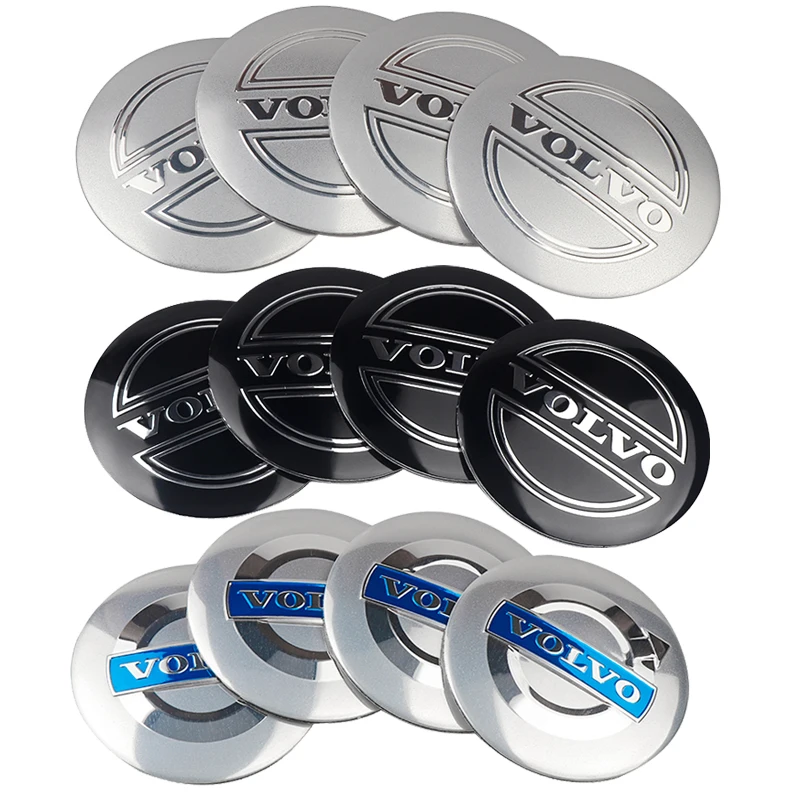 56/60MM Car Wheel Center Cap Hub Cap Sticker Accessory for Volvo V40 V50 S40 S80 XC60 S60 XC40 C40 V90 XC60 S90 S60L V60 AWD C30