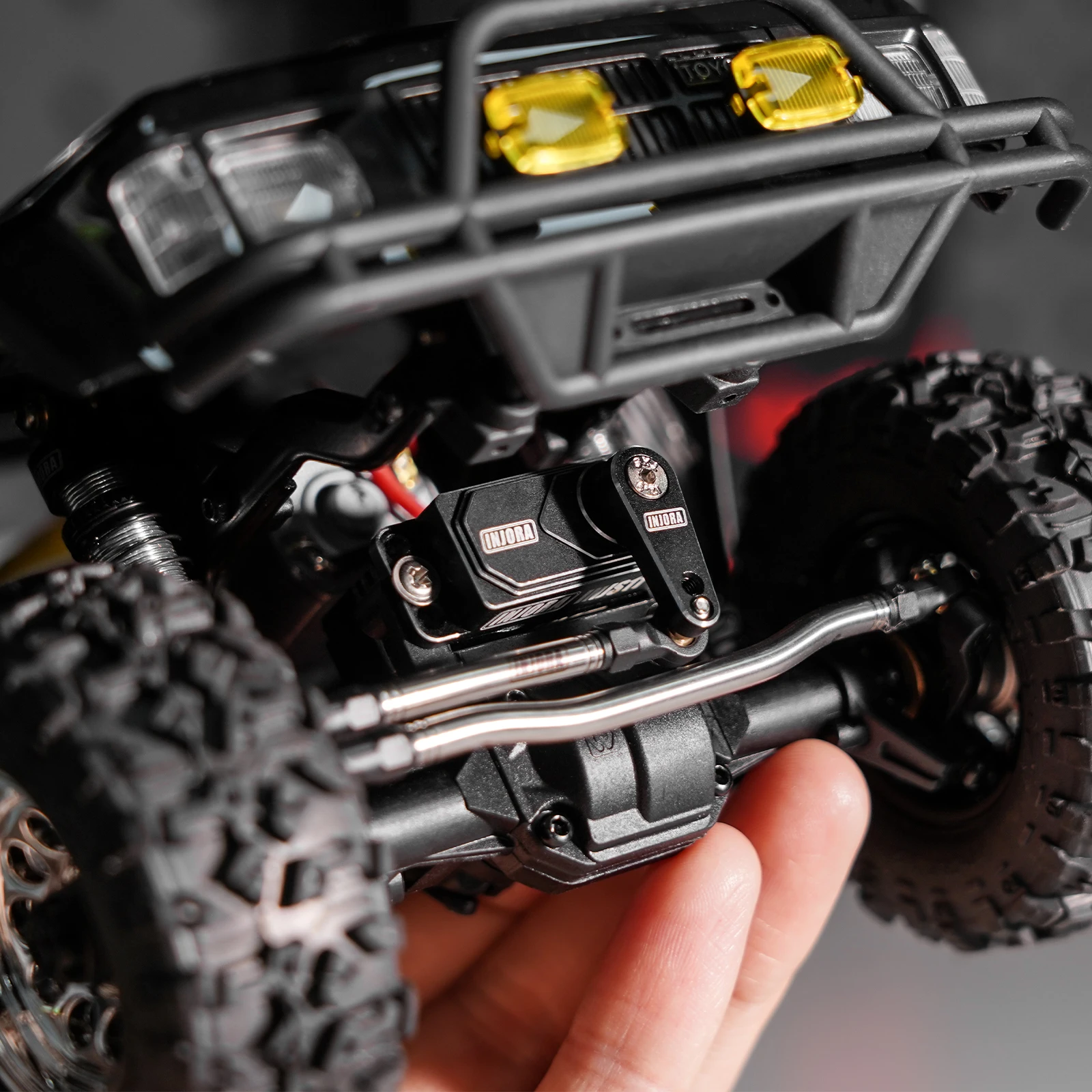 INJORA INJS11 High Voltage Coreless Servo with Aluminum Mount & Horn for 1/18 HPI Venture18 view 6