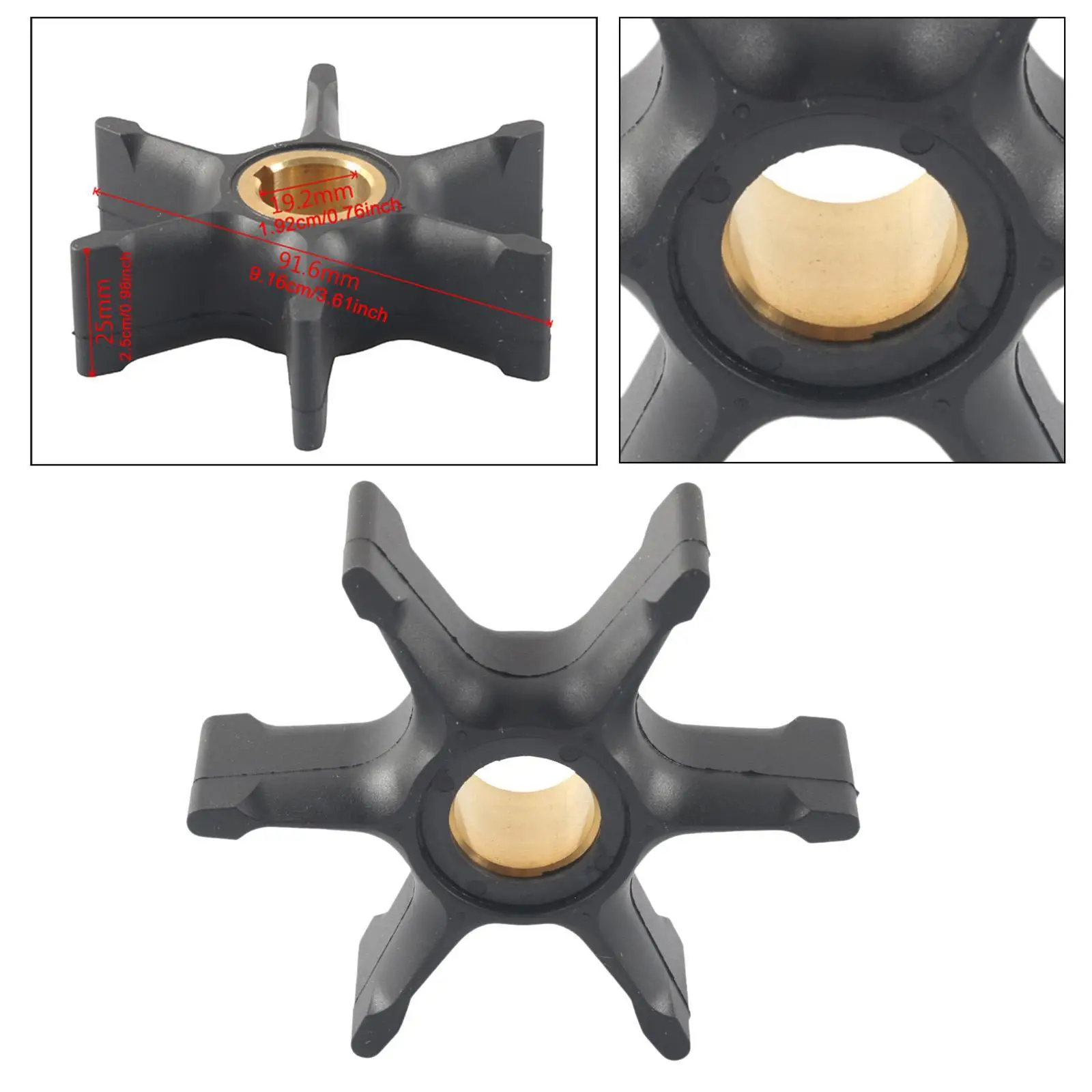 

Рабочее колесо водяного насоса, портативное, высокопроизводительное, для ремонта, 765431, морская запчасть, замена для Johnson 55/60/65/70/75HP