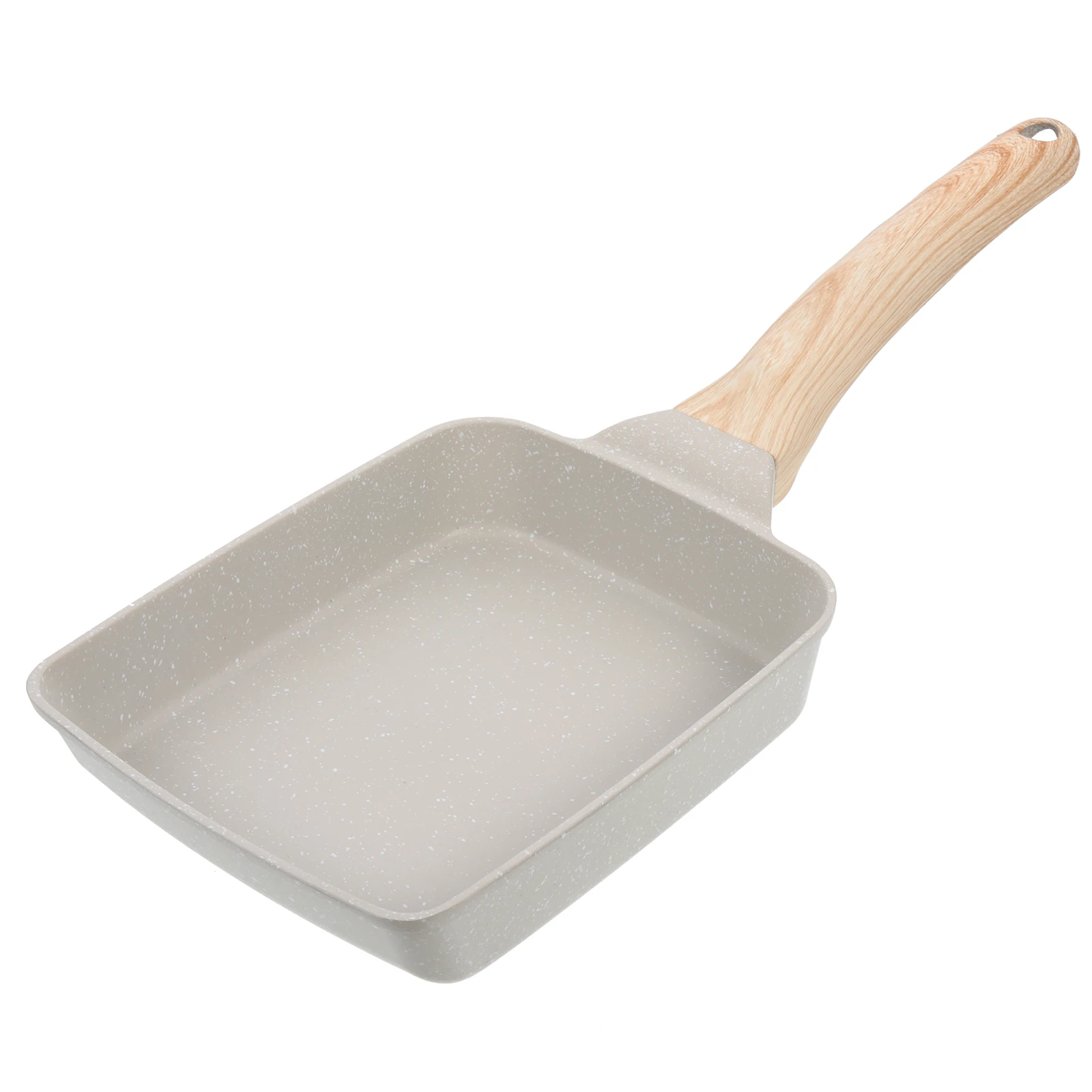 

Sturdy Aluminum Non-Stick Frying Multifunctional Kitchen Cooking Skillet Portable Lightweight Steak Breakfast Pan Handle
