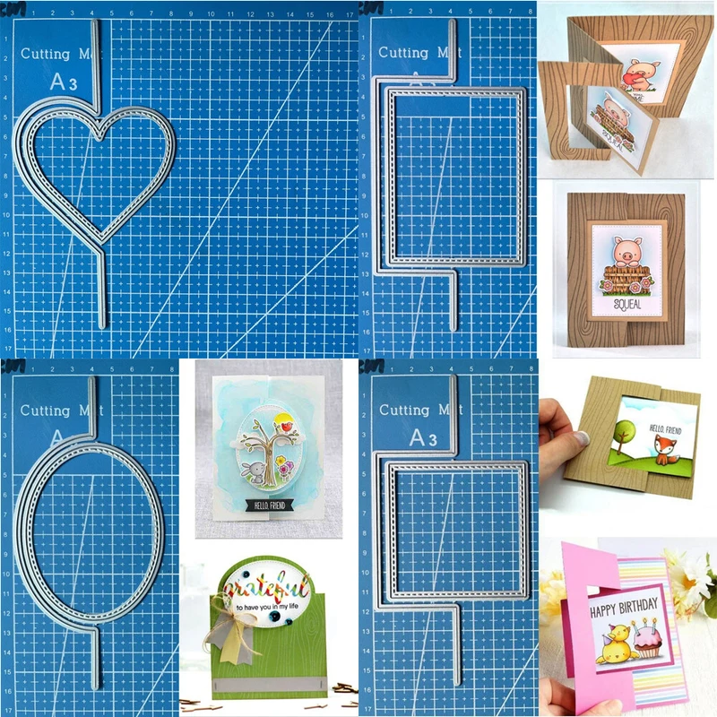

Metal Cutting Dies Frame Scrapbooking Cut Embossing Paper Card Crafts Stencils
