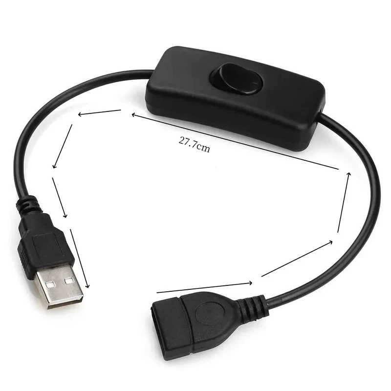 1/4pcs USB LED Switch USB cable switch cable ON OFF power device tool switch cable extension cable/extension switch Male Female