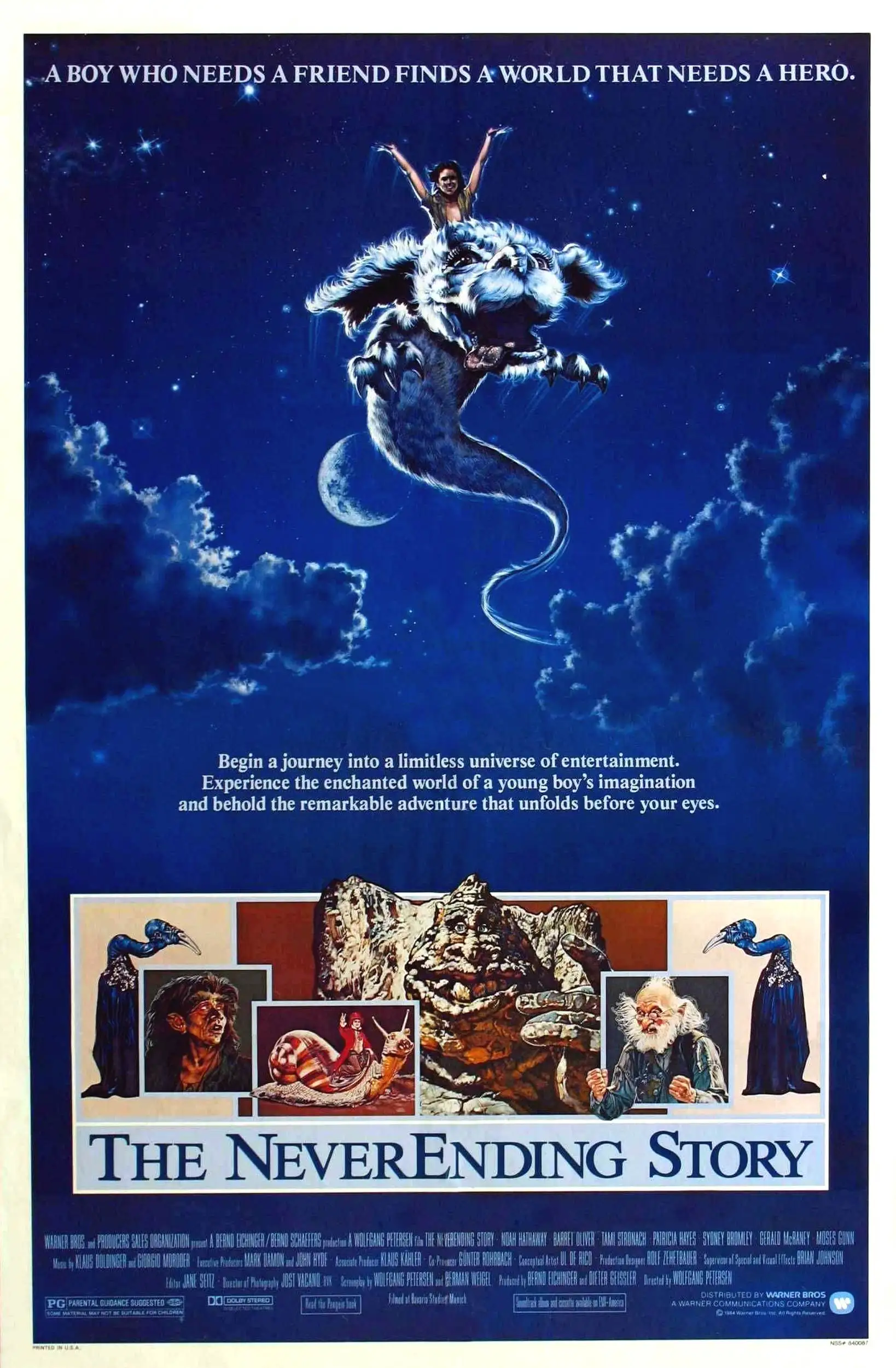 Movie THE NEVERENDING STORY 1 2 3 Art SILK POSTER Wall Art Home Decorative painting