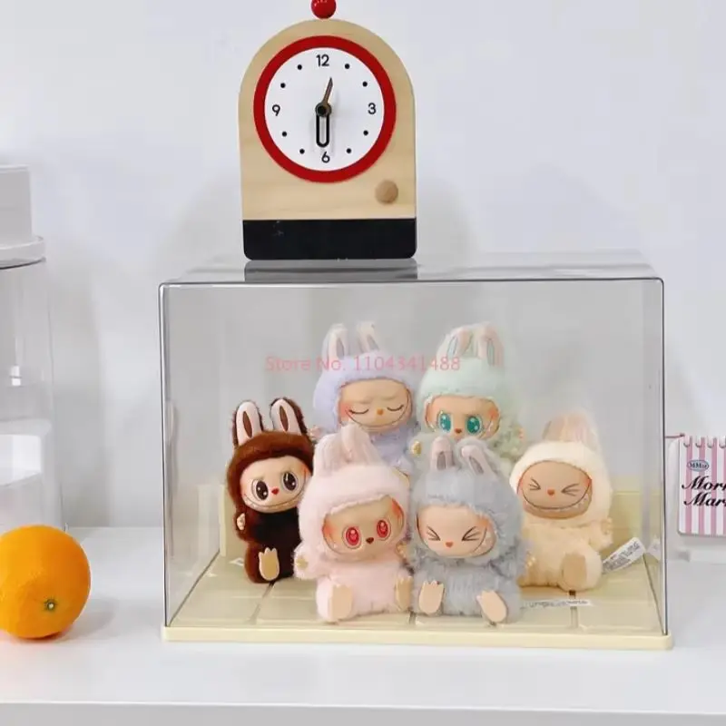 Labubu – boîte d'exposition, boîte d'armoire, boîte aveugle anti-poussière et à l'humidité, présentoir de figurines, boîte de rangement transparente en acrylique