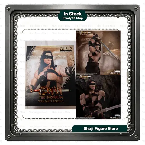 In Stock Mezco One:12 Collective Conan The Barbarian War Camo Version 1/12 Scale Action Figure Model