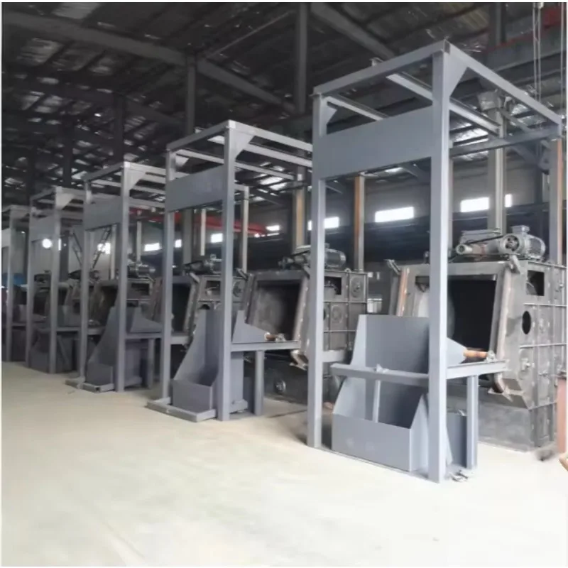 CE Certified 15GN/28GN Automatic Tumble Belt Crawler Shot Blasting Machine PLC Controlled High Pressure Engine Motor