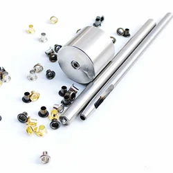 Mini eyelet installation tool kits crimping tool to send copper eyelet 100pcs color mix doll baby clothes small eyelet tool set