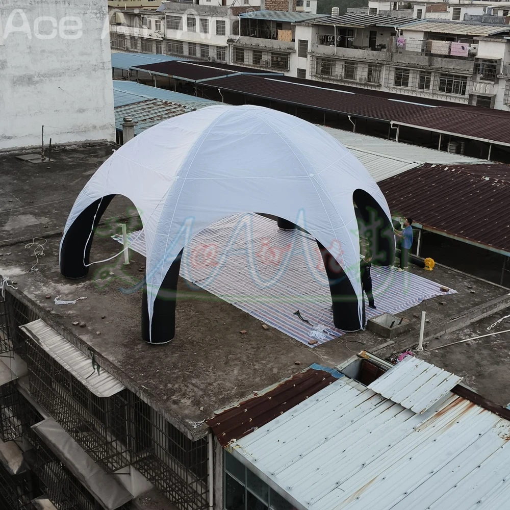 10 Meter Inflatable Spider Tent, Inflatable Gazebo Tent With 6 Foot Net, Outdoor Sports Advertising Station For Car Show Event