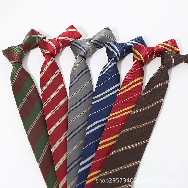 7CM*150CM Wide Men's Tie - Striped Formal Business Necktie for Wedding, Groom, Groomsmen & Office