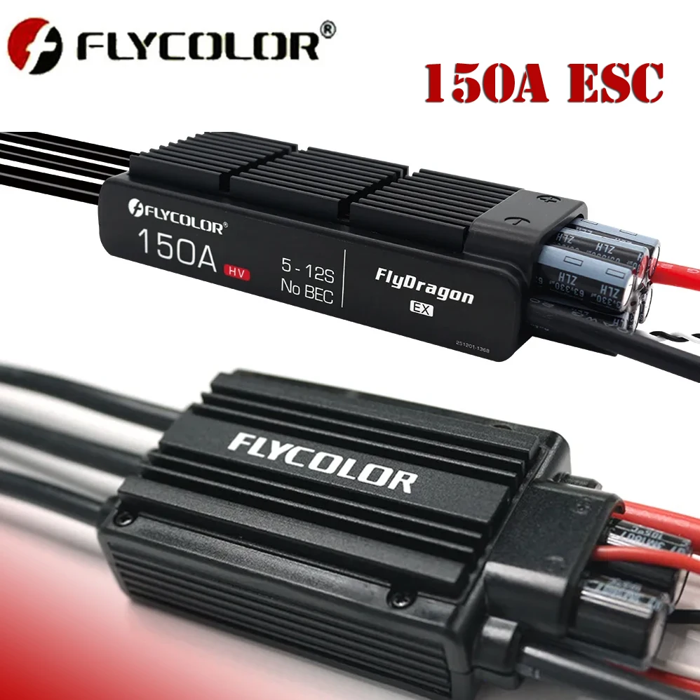 

Flycolor FlyDragon 150A ESC 5-12S HV OPTO Electronic Speed controll for Aircraft Helicopter RC hobby/amateur model JP EDF Motors